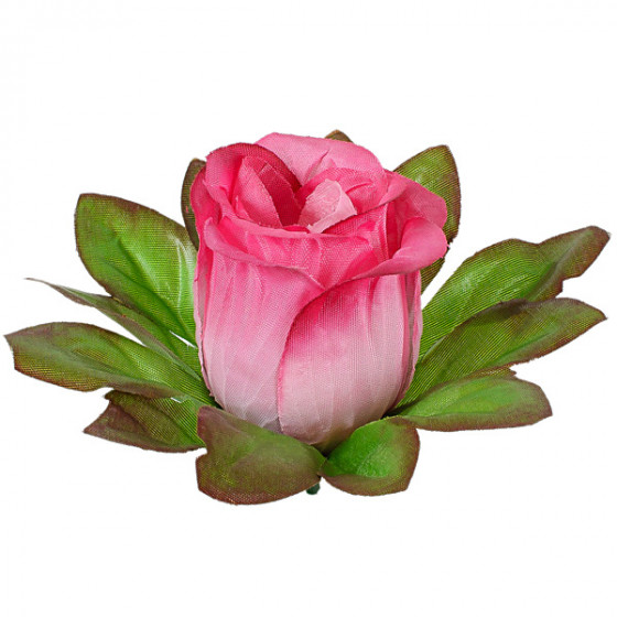 Искусственные цветы букет бутоны роз высокие в зеленой листве, 74см  7063 изображение 13