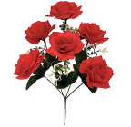 Штучні квіти букет троянди ритуальні, 45см 7132 зображення 1
