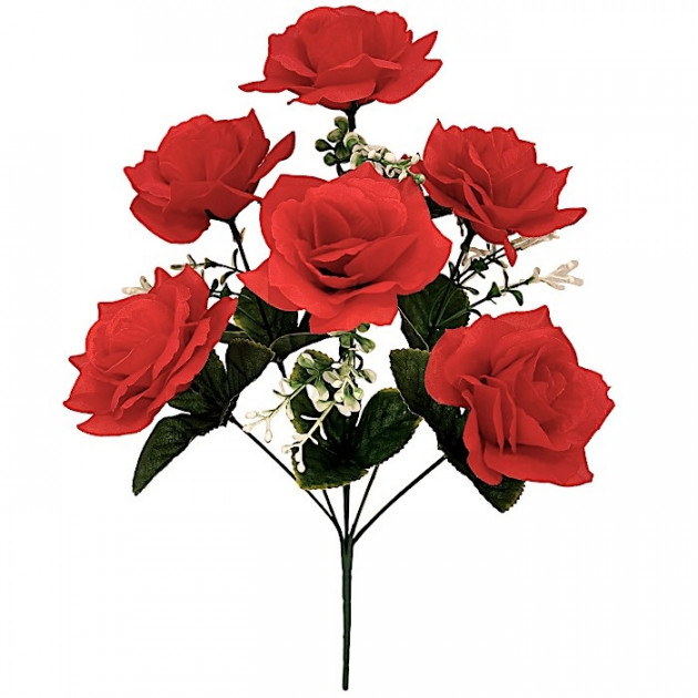 Искусственные цветы букет розы ритуальные, 45см  7132 изображение 4360