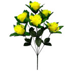 Штучні квіти букет троянди Витончені, 50см 7136 зображення 1