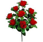 Штучні квіти букет бутони троянд, 52см 7141 зображення 1