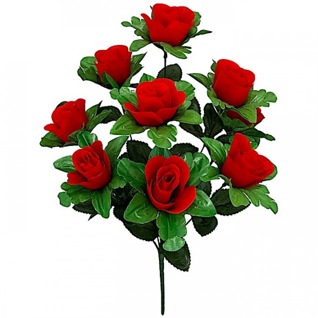 Штучні квіти букет бутони троянд, 52см 7141 зображення 4362