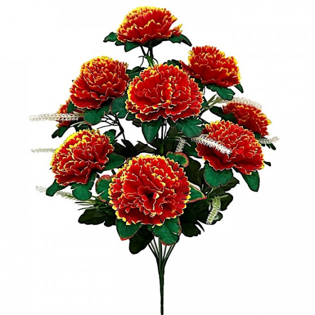 Искусственные цветы букет гвоздики Великолепный век, 45см  7142 изображение 4390