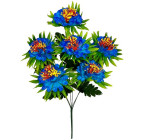 Искусственные цветы букет хризантема водяная, 56см  7143 изображение 1