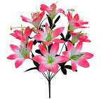 Искусственные цветы букет лилии атласные, 47см  7144 изображение 1