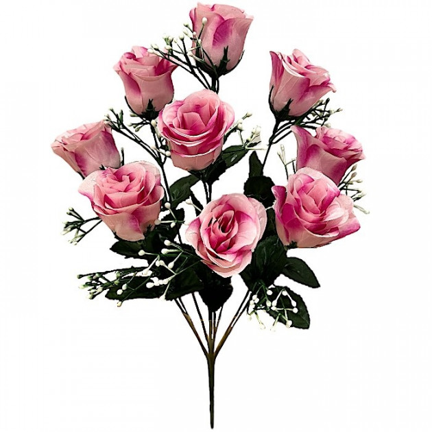 Штучні квіти букет бутони троянд Богемія, 48см 7145 зображення 4364