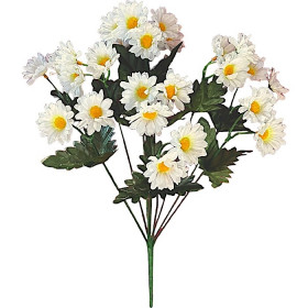 Искусственные цветы букет куст ромашек, 55см  7146 изображение 4394