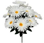 Искусственные цветы букет ромашка белая 11 голов, 54см  7150 изображение 1