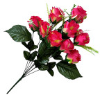 Штучні квіти букет троянд Блиск, 62см 7153 зображення 1