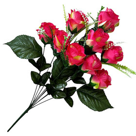 Штучні квіти букет троянд Блиск, 62см 7153 зображення 4460