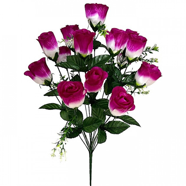 Искусственные цветы букет бутоны атласные с добавками, 61см  7154 изображение 4370