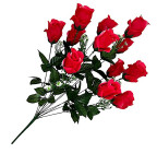 Штучні квіти букет бутони троянд Королева, 70см 7155 зображення 1