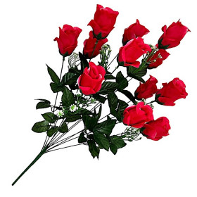 Искусственные цветы букет бутоны роз Королева, 70см  7155 изображение 4371