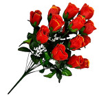 Искусственные цветы букет бутон розы Кашка, 57см  7156 изображение 1