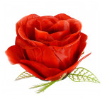 Штучні квіти букет троянди і кали на папороті, 56см 5605 зображення 12