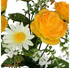 Искусственные цветы букет розы декоративные с ромашками, 28см  385 изображение 10