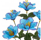 Искусственные цветы букет колокольчик, 36см  0Д-10 изображение 2