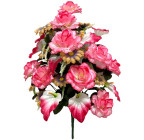 Искусственные цветы букет роз с каллами и ромашками, 68 см 0178/Р изображение 1