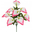 Искусственные цветы букет атласные каллы, 45см  0087К изображение 1