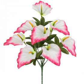 Искусственные цветы букет атласные каллы, 45см  0087К изображение 4544