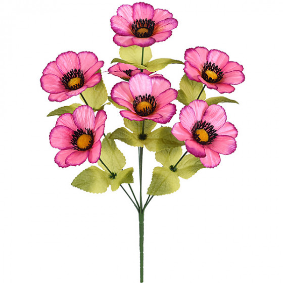 Искусственные цветы букет космея атласная, 42см  7076 изображение 4