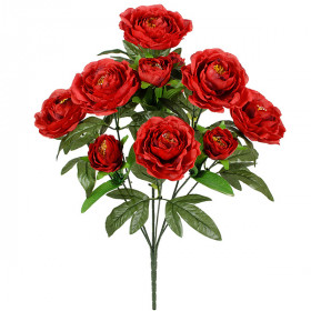 Искусственные цветы букет пионов , 58см  7078 изображение 3605