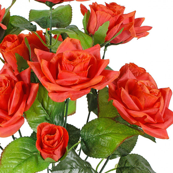 Искусственные цветы букет роза Парадная, 61см  7079 изображение 4