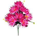 Штучні квіти букет Айстри, 59 см 7080 зображення 1