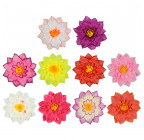 Искусственные цветы букет георгины звезды высокие, 53см  7084 изображение 3