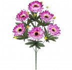 Штучні квіти букет айстри з оксамитовою тичинкою, 53см 7088 зображення 1