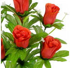 Искусственные цветы букет роза стаканчик в юбке, 60см  7091 изображение 2
