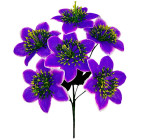Искусственные цветы букет лилии Ежики, 37см  6086 изображение 1