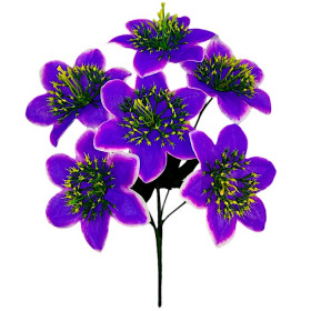 Искусственные цветы букет лилии Ежики, 37см  6086 изображение 4443