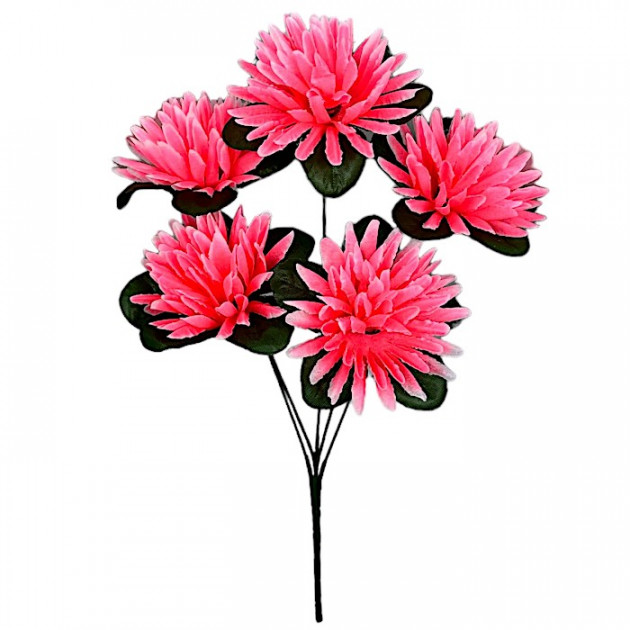 Искусственные цветы букет хризантемы водяные, 40см  6091 изображение 4445