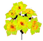 Штучні квіти букет нарцис об'ємний, 38см 6096 зображення 1