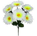 Искусственные цветы букет ромашки пасхальные, 37см  6097 изображение 1
