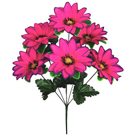 Штучні квіти букет хризантеми крохмальні, 48см 6102 зображення 4611