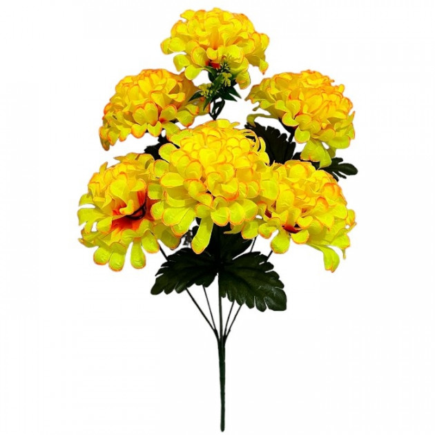 Искусственные цветы букет хризантемы, 50см  6105 изображение 4323