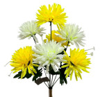 Искусственные цветы букет хризантемы Двойной каприз, 45см  6106 изображение 1