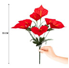 Штучні квіти букет калли Оксамитовий сезон, 55см  6109 зображення 4