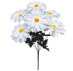 Штучні квіти букет ромашки білі, 53см 6111 зображення 1