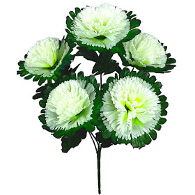 Искусственные цветы букет гвоздики шары, 50см  6113 изображение 4614