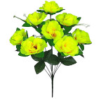 Штучні квіти букет троянди відкриті 9-ка, 50см 6114 зображення 1
