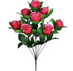 Штучні квіти букет бутони троянд, 54см 6115 зображення 1
