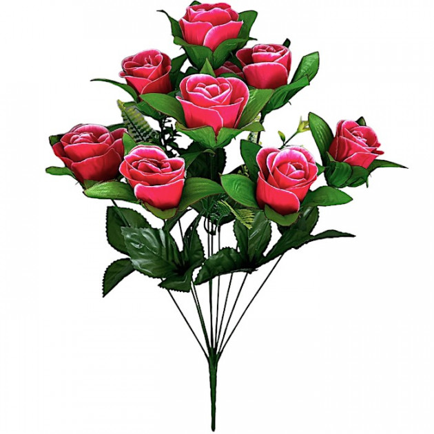 Штучні квіти букет бутони троянд, 54см 6115 зображення 4616