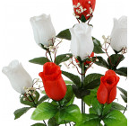 Искусственные цветы букет роза бутон , 53см  949 изображение 3