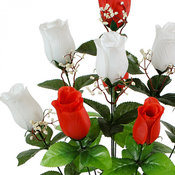 Искусственные цветы букет роза бутон , 53см  949 изображение 4