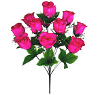 Искусственные цветы букет бутоны роз Атлас, 55см  6120 изображение 1