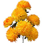 Искусственные цветы букет хризантемы гигант Солнце, 82см  6123 изображение 1