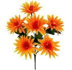 Штучні квіти букет айстри пухнасті, 34см 7115 зображення 1